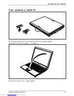 Предварительный просмотр 29 страницы Fujitsu LIFEBOOK TH4410 Operating Manual