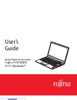 Предварительный просмотр 2 страницы Fujitsu LifeBook U772 User Manual