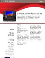 Preview for 1 page of Fujitsu Lifebook UH900 Specifications