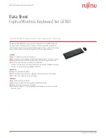 Preview for 1 page of Fujitsu LX901 Datasheet