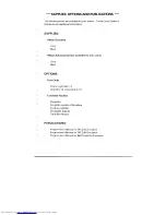 Preview for 6 page of Fujitsu M3359A User Manual