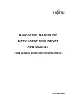 Fujitsu MAA3182SC Oem Manual preview