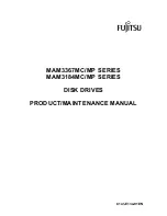 Preview for 1 page of Fujitsu MAM3184MC Product/Maintenance Manual