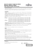 Preview for 1 page of Fujitsu MAN3184 SERIES Installation Manual