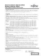 Fujitsu MAN3184 SERIES Installation Manual preview