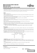 Предварительный просмотр 1 страницы Fujitsu MAP3147NC - Enterprise - Hard Drive Installation Manual