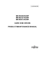 Предварительный просмотр 1 страницы Fujitsu MAW3073NC Product/Maintenance Manual