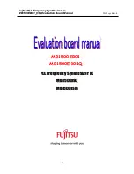 Fujitsu MB1500EB01 Manual preview