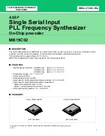 Fujitsu MB15C02 Datasheet предпросмотр