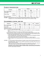 Preview for 5 page of Fujitsu MB15F74UV Datasheet