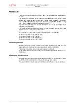 Preview for 3 page of Fujitsu MB2146-410-01-E Setup Manual