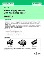 Предварительный просмотр 1 страницы Fujitsu MB3773 Datasheet