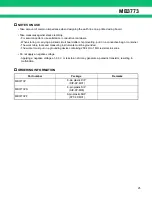 Предварительный просмотр 25 страницы Fujitsu MB3773 Datasheet