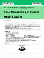 Preview for 1 page of Fujitsu MB3842 Datasheet