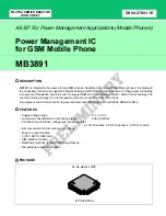 Fujitsu MB3891 Datasheet preview