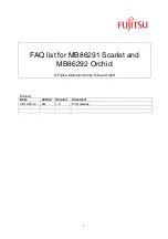 Предварительный просмотр 1 страницы Fujitsu MB86291 Scarlet Faq