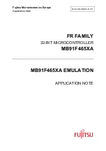 Предварительный просмотр 3 страницы Fujitsu MB91F465XA Application Note