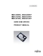 Fujitsu MBA3073NC Product Manual preview