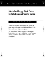 Fujitsu Modular Floppy Disk Drive Installation And User Manual preview