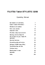 Preview for 3 page of Fujitsu MQ10A Operating Manual