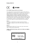 Preview for 2 page of Fujitsu MS-6191 User Manual