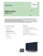 Предварительный просмотр 1 страницы Fujitsu MYRICA P50-2 Datasheet