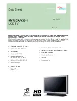 Fujitsu MYRICA V32-1 Datasheet preview