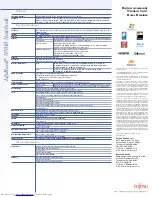 Предварительный просмотр 2 страницы Fujitsu N7010 - LifeBook - Core 2 Duo 2.26 GHz Specifications