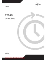 Fujitsu P20-2S Operating Manual предпросмотр