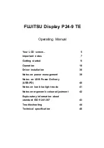 Предварительный просмотр 5 страницы Fujitsu P24-9 TE Operating Manual