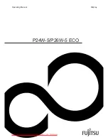 Preview for 1 page of Fujitsu P24W-5 ECO Operating Manual