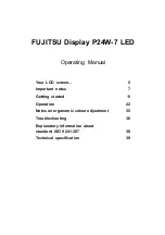 Предварительный просмотр 5 страницы Fujitsu P24W-7 LED Operating Manual