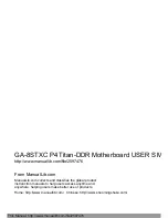 Fujitsu P4 Titan-DDR GA-8STXC User Manual preview