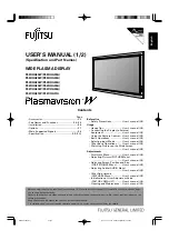 Предварительный просмотр 1 страницы Fujitsu P42VHA30W, P42HHA30W User Manual