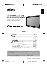 Предварительный просмотр 13 страницы Fujitsu P42VHA30W, P42HHA30W User Manual