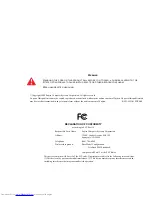 Preview for 3 page of Fujitsu P8020 - LifeBook - Core 2 Duo 1.4 GHz User Manual