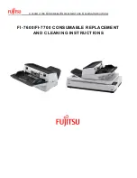 Fujitsu PA03740-K010 Consumable Replacement And Cleaning Instructions предпросмотр