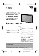 Предварительный просмотр 1 страницы Fujitsu Plasmavision HE4VS01W User Manual