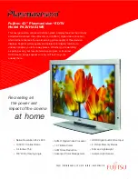 Preview for 1 page of Fujitsu Plasmavision P42VHA51WS Specifications