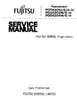 Preview for 1 page of Fujitsu Plasmavision PDS4201A-H Service Manual