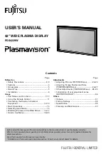 Предварительный просмотр 1 страницы Fujitsu Plasmavision PDS4229 User Manual