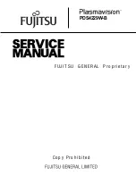 Fujitsu Plasmavision PDS4229W-B Service Manual preview