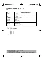 Предварительный просмотр 10 страницы Fujitsu Plasmavision W P50XCA30A User Manual