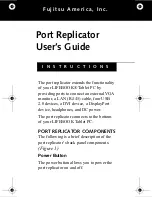 Fujitsu Port Replicator User Manual preview