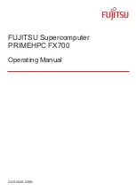 Fujitsu PRIMEHPC FX1000 Operating Manual preview