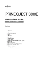 Fujitsu PRIMEQUEST 3800E System Configuration Manual preview