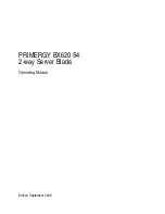 Fujitsu PRIMERGY BX620 S4 Operating Manual preview