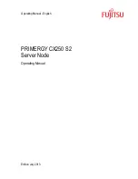 Fujitsu Primergy CX250 S2 Operating Manual preview