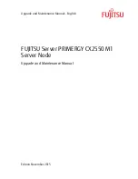 Preview for 1 page of Fujitsu PRIMERGY CX2550 M1 Upgrade And Maintenance Manual