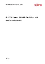 Fujitsu PRIMERGY GX2460 M1 Upgrade And Maintenance Manual preview